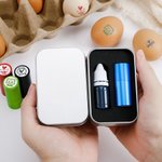 Pollo personalizzato Design Nome Timbro sicuro per uova con inchiostro alimentare e scatola Regalo di compleanno per famiglia allevatore agricoltore