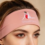 Henkilökohtainen Pilates Poses Pattern Embroidery Sweat-Proof Headband nimellä Fitness Käyttö Syntymäpäivä Sport Lahja Jooga Lover Pilates Loverille