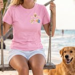 Personalized A Day in the Life of A Pet Sweatshirt T-shirt with Pet Photo Illustration Daily Wear Gift for Pet Owners