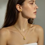 Personalized Birthstone Love Highland Cow Necklace Earrings Dainty Jewellery Daily Wear Birthday Gift for Women Highland Cow Lovers