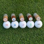 Gepersonaliseerde monogram golfbalstempel met naam en blikken opbergdoos ideaal voor golfclub wedstrijddag verjaardagscadeau voor golfliefhebbers