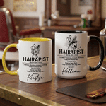 Tasse en céramique personnalisée avec nom Cadeau d'anniversaire pour coiffeur