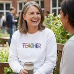 Sweat-shirt à capuche avec titre et nom de famille Cadeau d'appréciation de la rentrée scolaire pour le professeur