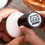 Pollo personalizzato Design Nome Timbro sicuro per uova con inchiostro alimentare e scatola Regalo di compleanno per famiglia allevatore agricoltore