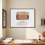Gepersonaliseerde Team Groep Foto Aquarel stijl Canvas afdrukken met tekst Message Board Wall Decor Team Graduation Gift voor Coach Leraar