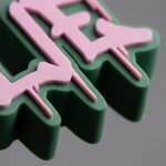 Personalized Two-Color 3D Printed Graffiti Name Plate Office Desk Decor Birthday Gift for Graffiti Lovers