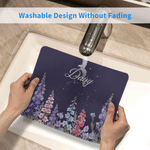 Personalized Birth Flower Mouse Pad Desk Mat with Name Computer Accessory Back to School Birthday Gift for Friends Colleagues