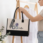 Personalizzato nascita fiore Stetoscopio Borsa Tote con nome uso quotidiano viaggio Infermiere giorno regalo per infermiere Caregiver