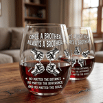 Gepersonaliseerd Vuistslag 15 oz Stemless Wijnglas met Naam Vaderdag Verjaardagscadeau voor Man Broer