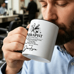 Tasse en céramique personnalisée avec nom Cadeau d'anniversaire pour coiffeur