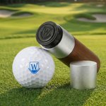 Gepersonaliseerde monogram golfbalstempel met naam en blikken opbergdoos ideaal voor golfclub wedstrijddag verjaardagscadeau voor golfliefhebbers