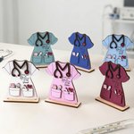 Personalized Nurse's Uniform Ornament with Title and Name Wooden Decoration Nurse Week Nurses' Day Gift for Nurse