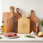 Personalized Engraved Everything Tastes Better Wooden Charcuterie Cutting Board with Handle and Year Home Decor Birthday Father's Day Gift for Dad