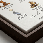 Personalised Classic Winnie the Pooh Canvas Prints with Name and Text Ship from USA Nursery Wall Decor Birthday Gift for Newborn Baby