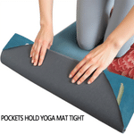 Personalized Birth Flower Super Absorbent Yoga Towel Mat with Name Sports Accessories Birthday Gift for Yoga Lovers Women