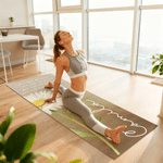 Personalized Birth Flower Super Absorbent Yoga Towel Mat with Name Sports Accessories Birthday Gift for Yoga Lovers Women