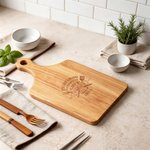 Personalized Engraved Everything Tastes Better Wooden Charcuterie Cutting Board with Handle and Year Home Decor Birthday Father's Day Gift for Dad