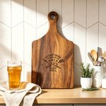 Personalized Engraved Everything Tastes Better Wooden Charcuterie Cutting Board with Handle and Year Home Decor Birthday Father's Day Gift for Dad
