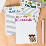 Bloc de notas personalizado para niños con 40/80 páginas y nombre Uso diario Vuelta al cole Cumpleaños Regalo para niños Estudiantes