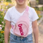 Henkilökohtainen monivärinen nimi Corduroy Mini Sling kukkaro Daily Play Ulkoiluaktiviteetit Syntymäpäivälahja pikkulapsille Lapset Lapset