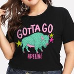 Gepersonaliseerd Chimpansee Buffel Krokodil Grappig Vaarwel Later Gator 100% Katoenen T-shirt met Naam Dagelijks Dragen Verjaardagscadeau voor Familie Vrienden