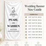 Striscione di seta a tema matrimonio personalizzato con nome, testo e data Regalo di nozze per coppie di sposi