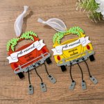 Personalised Multicolour Wedding Car Acrylic Ornament with Text Newly Married Christmas Wedding Anniversary Gift for Newlyweds
