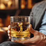 Verre à whisky 10 oz Rock Old Fashioned Cadeau d'anniversaire pour homme amateur de golf