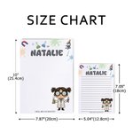 Personalized Kid Career Character Notepad with 40/80 Pages and Name Daily Use Back to School Birthday Gift for Kids Students