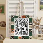 Personalised Baseball Soccer Ball Sports Large Capacity Canvas Bag with Name and Number Daily Use Team Birthday Gift for Sports Fan Sports Lover