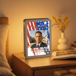 Personalizzato In Loving Memory Fallen Soldier LED Photo Frame Specchio con nome Giorno della memoria Regalo di simpatia per la famiglia dell'esercito perdita di una persona cara