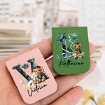 Clip segnalibro magnetica personalizzata per laurea Highland in pelle di mucca e PU con nome e iniziali Accessorio per la lettura Regalo di laurea per laureati topo di biblioteca