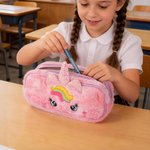Personalised Cute Fantasy Unicorn School Backpack with Embroidery Name and Pencil Case Back to School Birthday Gift for Girls