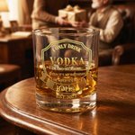 Spersonalizowana szklanka do whisky Rock 10 uncji z imieniem i rokiem Prezent urodzinowy na Dzień Ojca dla taty mężczyzny