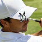 Personalized Crossed Clubs Golf Ball Magnetic Hat Clip Golf Ball Marker with Initial and Name Birthday Game Day Golf Club Gift for Golfer Golf Lover
