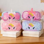 Personalised Cute Fantasy Unicorn School Backpack with Embroidery Name and Pencil Case Back to School Birthday Gift for Girls
