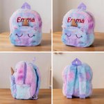 Personalised Cute Fantasy Unicorn School Backpack with Embroidery Name and Pencil Case Back to School Birthday Gift for Girls