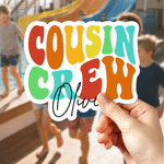 Personalised Cousin Crew Fridge Magnet with Name Home Office Decor Holiday Gift for Family Friends