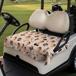 Personalized Golf Elements Best Dad Photo Design Golf Cart Seat Cover Father's Day Club Team Birthday Gift for Golf Players Lovers