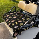 Personalized Golf Elements Best Dad Photo Design Golf Cart Seat Cover Father's Day Club Team Birthday Gift for Golf Players Lovers
