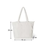 Bolso tote de pana personalizado gran capacidad con flor de nacimiento apodo y nombres regalo de cumpleaños o Día de la Madre para mamá y abuela