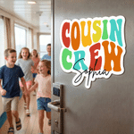 Personalised Cousin Crew Fridge Magnet with Name Home Office Decor Holiday Gift for Family Friends