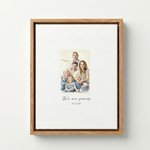 Acuarela personalizada estilo de la boda de fotos Impresiones en lienzo con nombre y fecha Regalo de boda para los recién casado