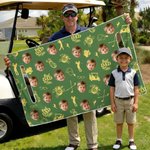 Personalized Golf Elements Best Dad Photo Design Golf Cart Seat Cover Father's Day Club Team Birthday Gift for Golf Players Lovers