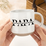 Tazza personalizzata Papà Papà in ceramica con nomi Regalo quotidiano per la festa del papà per papà marito