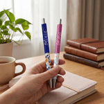 Personalizzato floreale Glitter 2 pezzi ricaricabile penna gel con nome scrittura Forniture Back to School lavoro regalo di compleanno per gli studenti infermieri insegnanti