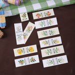Fleur de naissance aquarelle personnalisée 100% coton Etiquette de couture avec nom et texte Cadeau d'anniversaire pour les amateurs de tricot et de bricolage