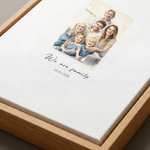 Acuarela personalizada estilo de la boda de fotos Impresiones en lienzo con nombre y fecha Regalo de boda para los recién casado
