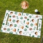 Personalized Golf Elements Best Dad Photo Design Golf Cart Seat Cover Father's Day Club Team Birthday Gift for Golf Players Lovers