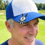 Personalized Crossed Clubs Golf Ball Magnetic Hat Clip Golf Ball Marker with Initial and Name Birthday Game Day Golf Club Gift for Golfer Golf Lover
